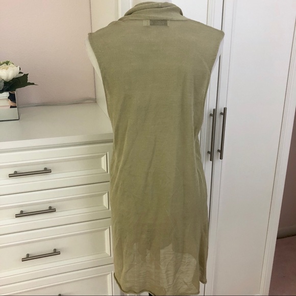 NWOT Cut Loose Vest Blouse / Cover-up Open Tank - Picture 3 of 3